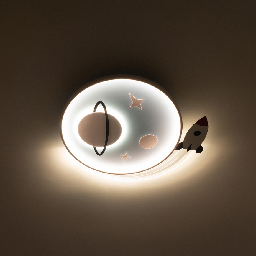 Brilagi - Luminaria de techo infantil STARSHIP LED/64W/230V 3000/4500/6000K azul