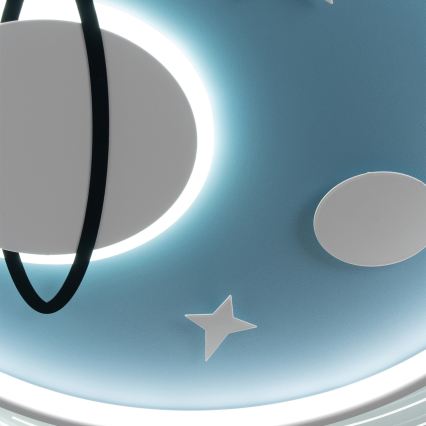 Brilagi - Luminaria de techo infantil STARSHIP LED/64W/230V 3000/4500/6000K azul