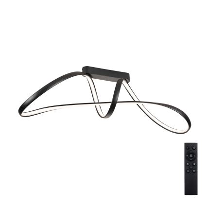 Brilagi - Lámpara LED regulable de montaje en superficie TWISTER LED/60W/230V 3000-6000K negra + mando a distancia