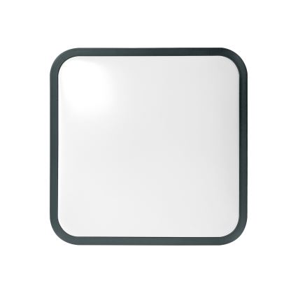 Brilagi - Lámpara de techo LED para baño con sensor ZENNA LED/18W/230V 28,5x28,5 cm IP44 antracita + mando a distancia