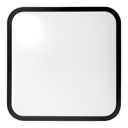 BRILAGI - Lámpara de techo LED para baño con sensor ZENNA LED/36W/230V 41,5x41,5 cm IP44 negra + control remoto