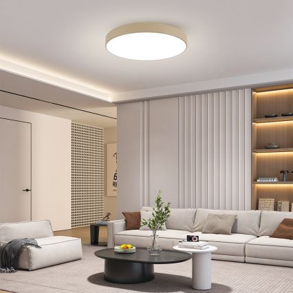 Brilagi - Plafón LED de techo POOL LED/100W/230V 3000/4000/6000K Ø 80 cm beige