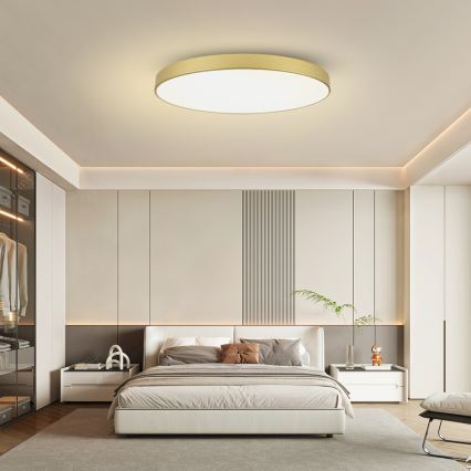 Brilagi - Plafón LED de techo POOL LED/128W/230V 3000/4000/6000K, diámetro 100 cm, dorado