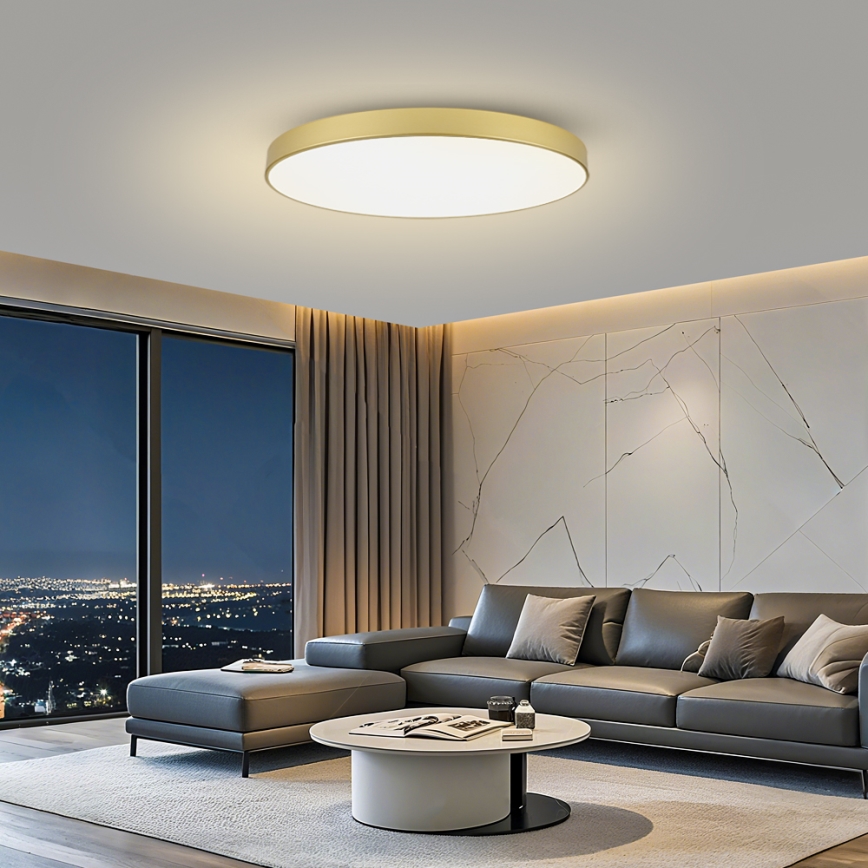 Brilagi - Plafón LED de techo POOL LED/128W/230V 3000/4000/6000K, diámetro 100 cm, dorado