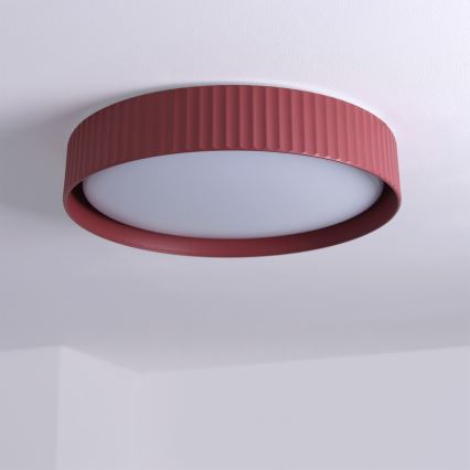 Brilagi - Lámpara de techo regulable LUCIA LED/48W/230V 3000-6500K Ø 41 cm roja + mando a distancia