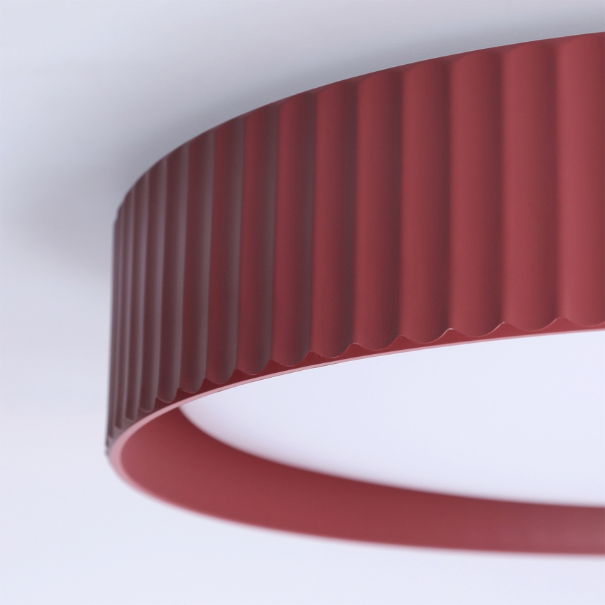 Brilagi - Lámpara de techo regulable LUCIA LED/48W/230V 3000-6500K Ø 41 cm roja + mando a distancia