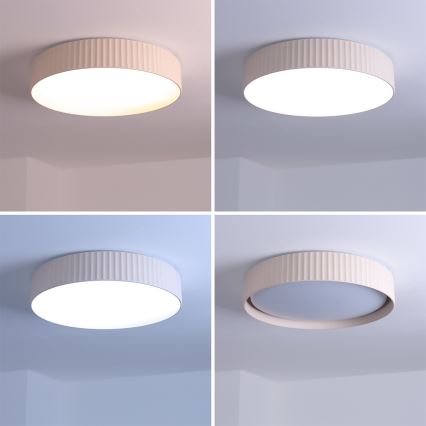BRILAGI - Luminaria de techo LED regulable LUCIA LED/48W/230V 3000-6500K Ø 41 cm beige + mando a distancia