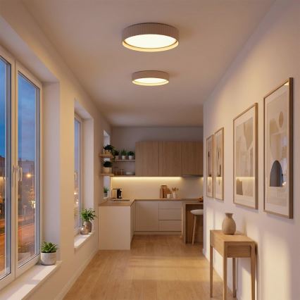 BRILAGI - Luminaria de techo LED regulable LUCIA LED/48W/230V 3000-6500K Ø 41 cm beige + mando a distancia