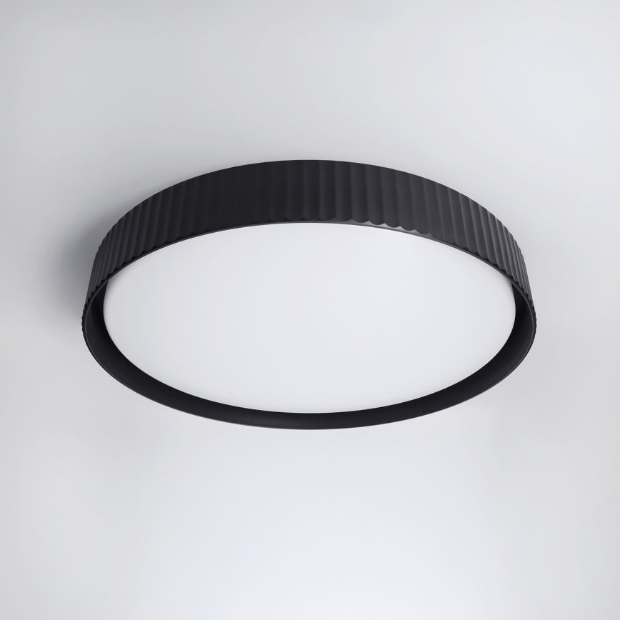 Brilagi - Plafón de techo LED regulable LUCIA 60W/230V 3000-6500K Ø 59 cm negro + mando a distancia