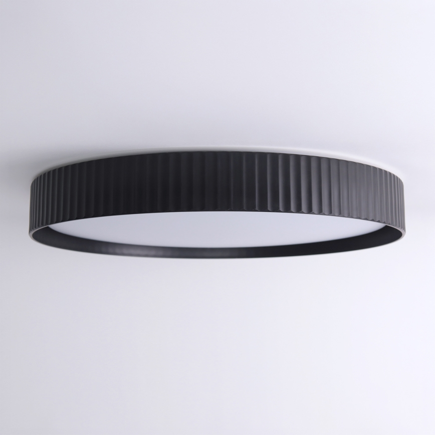Brilagi - Plafón de techo LED regulable LUCIA 60W/230V 3000-6500K Ø 59 cm negro + mando a distancia