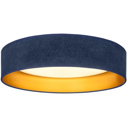 BRILAGI - Lámpara de techo LED VELVET SIMPLE LED/24W/230V 3000K Ø 45 cm azul/dorado