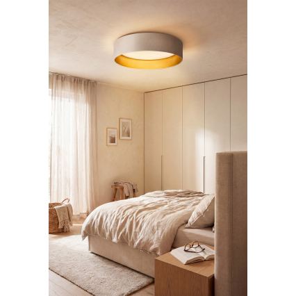 Brilagi - Lámpara de techo LED VELVET SIMPLE LED/24W/230V 3000K Ø 45 cm crema/oro
