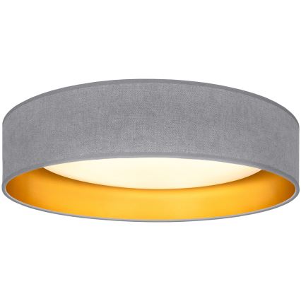 Brilagi - Plafón LED VELVET SIMPLE LED/24W/230V 3000K Ø 45 cm gris/dorado
