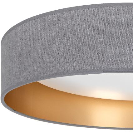 Brilagi - Plafón LED VELVET SIMPLE LED/24W/230V 3000K Ø 45 cm gris/dorado