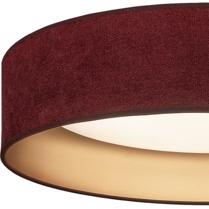 Brilagi - Lámpara de techo LED VELVET SIMPLE LED/24W/230V 4000K Ø 45 cm burdeos/dorado