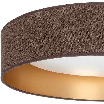 BRILAGI - Lámpara de techo LED VELVET SIMPLE LED/36W/230V 3000K Ø 55 cm marrón/dorado