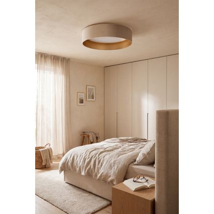 Brilagi - Lámpara de techo LED VELVET SIMPLE LED/36W/230V 3000K Ø 55 cm crema/dorada