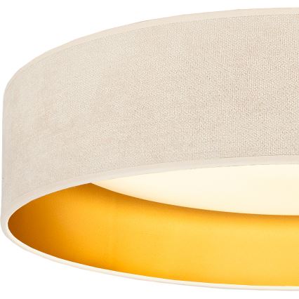 Brilagi - Lámpara de techo LED VELVET SIMPLE LED/36W/230V 3000K Ø 55 cm crema/dorada