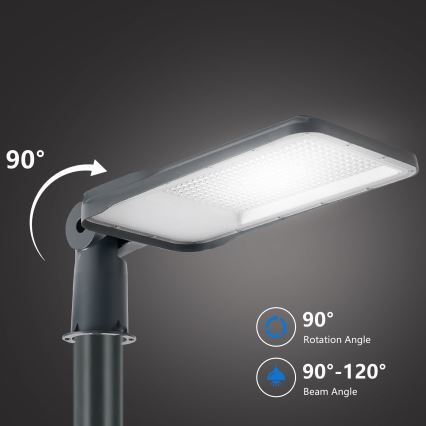 Brilagi - Farola LED exterior con poste y articulación de 5 m URBANLIGHT LED/200W/230V antracita IP65