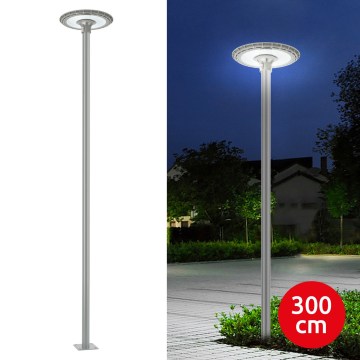 BRILAGI - LED Lámpara exterior de calle con poste de 3 m URBANSPARK LED/120W/230V gris IP65