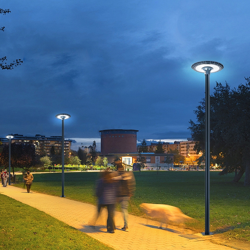 Brilagi - Farola LED de exterior con poste de 4 m URBANSPARK LED/120W/230V antracita IP65