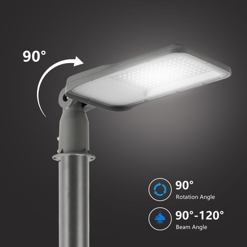 Brilagi - Farola LED exterior con articulación URBANLIGHT LED/100W/230V gris IP65