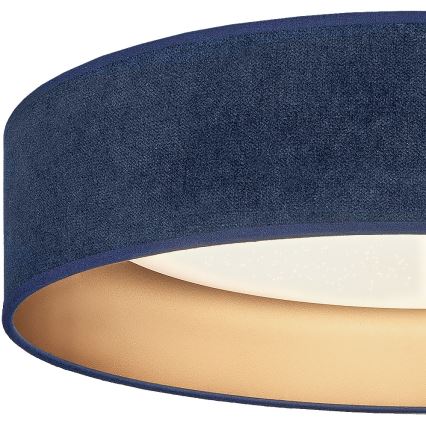 Brilagi - Luminaria de techo LED regulable VELVET SMARTIX STARS LED/24W/230V 3000-6000K Ø 45 cm azul/dorado Wi-Fi Tuya Beacon + control remoto