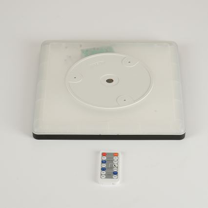 Brilagi - Lámpara LED regulable con sensor de movimiento y crepúsculo ULTRA SLIM LED/18W/230V 30x30 cm + mando a distancia