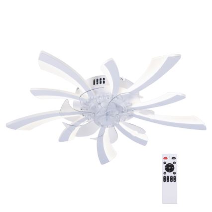 BRILAGI - Lámpara de techo LED regulable con ventilador LED/50W/230V 3000-6500K blanca + mando a distancia