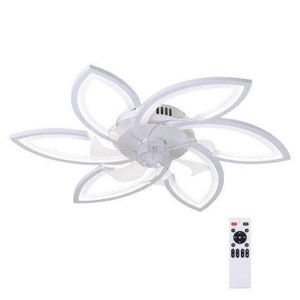 Brilagi - Lámpara de techo LED regulable con ventilador LED/50W/230V 3000-6500K blanca + mando a distancia