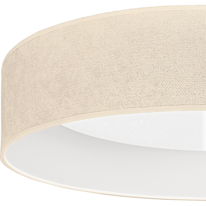 BRILAGI - Lámpara de techo LED regulable VELVET SMARTIX STARS LED/24W/230V 3000-6000K Ø 45 cm color crema Wi-Fi Tuya Beacon + control remoto