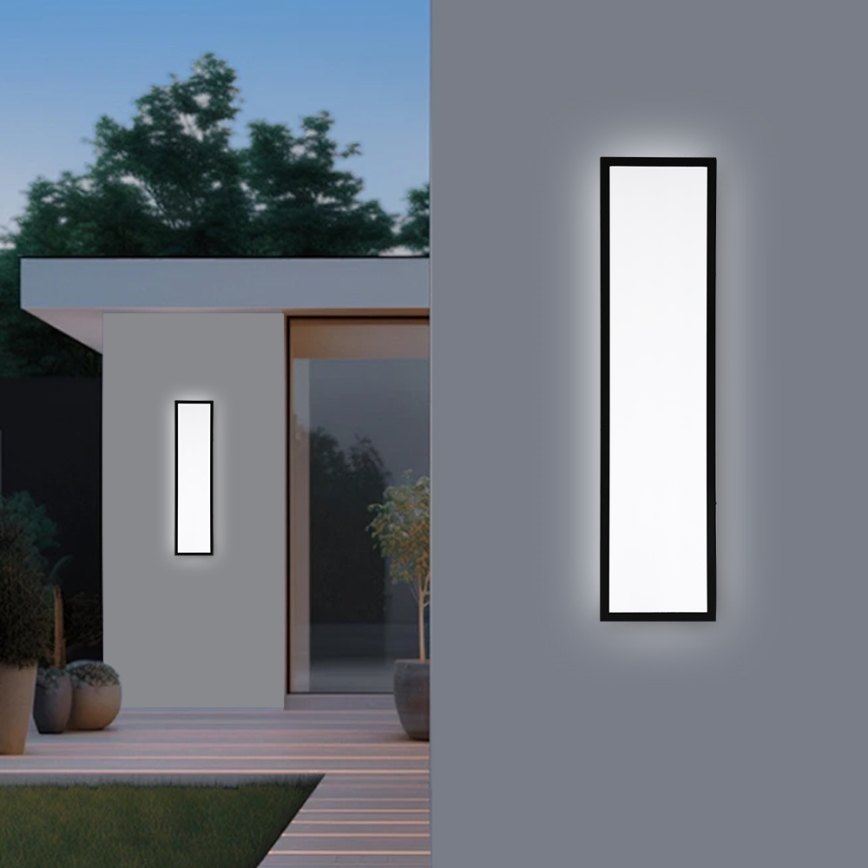 Brilagi - Lámpara de techo LED regulable para baño FRAME SMART LED/50W/230V 120x30 cm 3000-6000K IP44 negra + mando a distancia