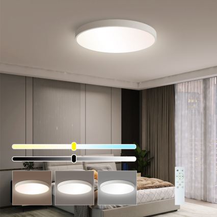 Brilagi - Lámpara de techo LED regulable POOL SMART LED/60W/230V 3000-6000K 50 cm + mando a distancia blanca