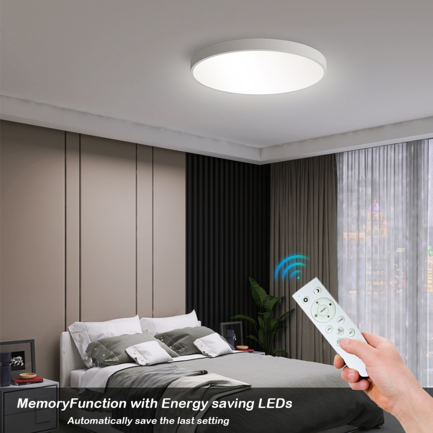 Brilagi - Lámpara de techo LED regulable POOL SMART LED/60W/230V 50 cm 3000-6000K Wi-Fi Tuya + mando a distancia blanca