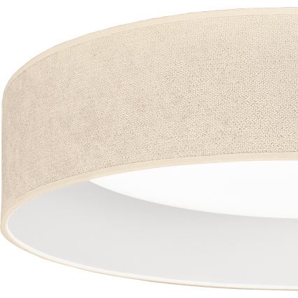 Brilagi - Lámpara de techo LED regulable VELVET SMART VARI LED/24W/230V 3000-6500K Ø 45 cm color crema + mando a distancia