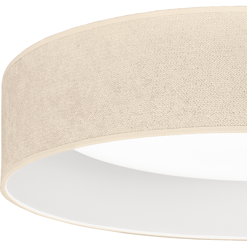 Brilagi - Lámpara de techo LED regulable VELVET SMART VARI LED/24W/230V 3000-6500K Ø 45 cm color crema + mando a distancia