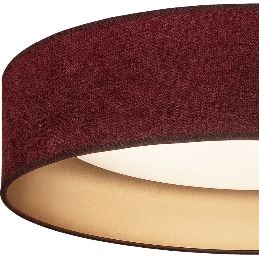 Brilagi - Luminaria de techo LED regulable VELVET SMART VARI LED/36W/230V 3000-6500K Ø 55 cm burdeos/dorado + mando a distancia