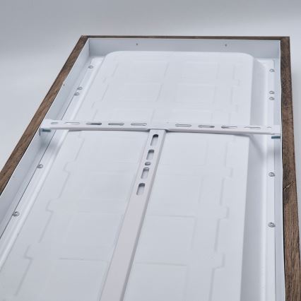 Brilagi - Lámpara de techo LED regulable para baño WOODY FRAME LED/50W/230V roble nogal 120x30 cm 3000-6000K IP44 + mando a distancia