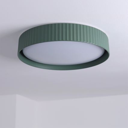Brilagi - Plafón LED regulable LUCIA LED/48W/230V 3000-6500K Ø 41 cm verde + mando a distancia