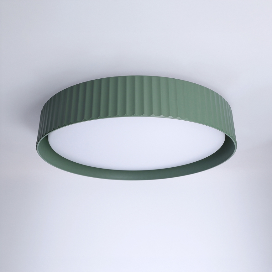 Brilagi - Plafón LED regulable LUCIA LED/48W/230V 3000-6500K Ø 41 cm verde + mando a distancia