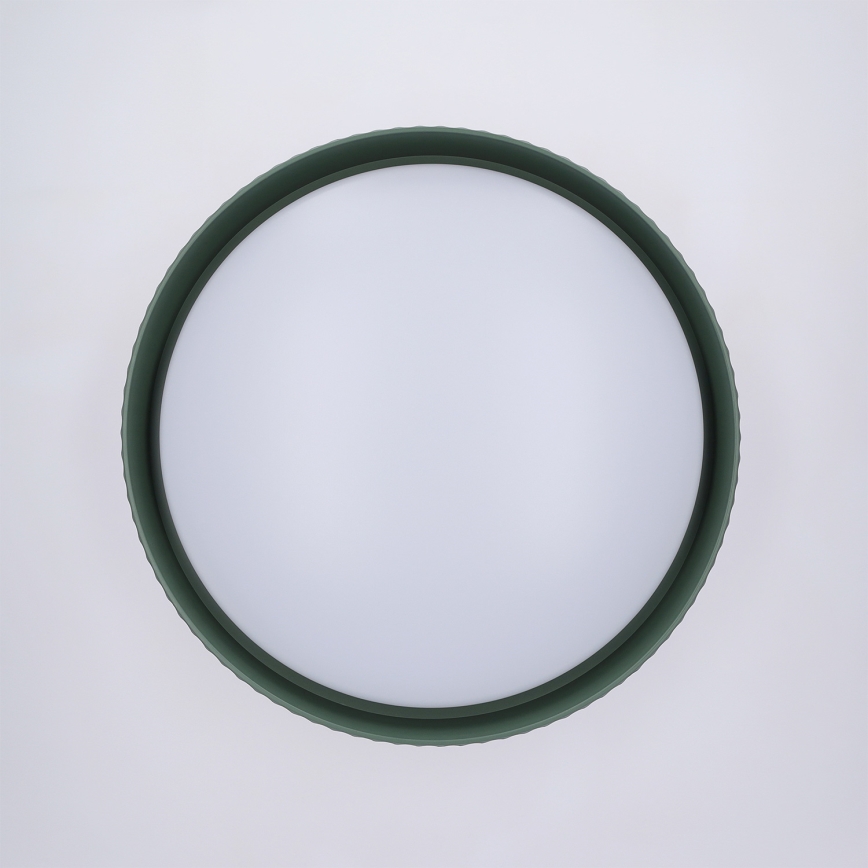 Brilagi - Plafón LED regulable LUCIA LED/48W/230V 3000-6500K Ø 41 cm verde + mando a distancia