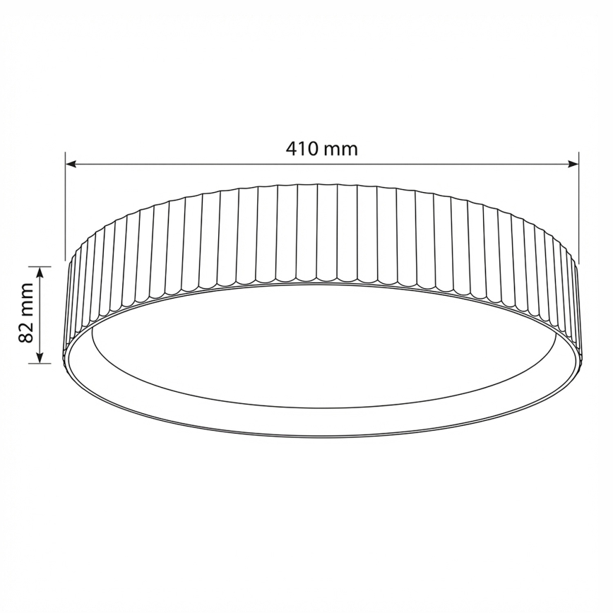 Brilagi - Plafón LED regulable LUCIA LED/48W/230V 3000-6500K Ø 41 cm verde + mando a distancia