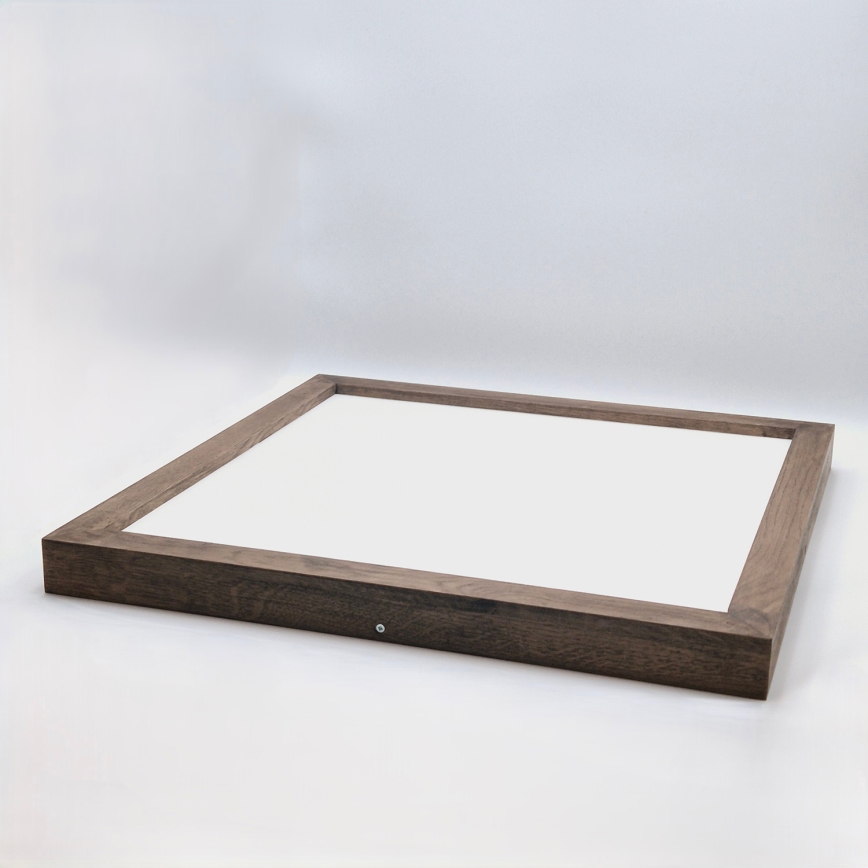 Brilagi - Luminaria LED de techo para baño WOODY FRAME LED/40W/230V 60x60 cm IP44 roble nogal