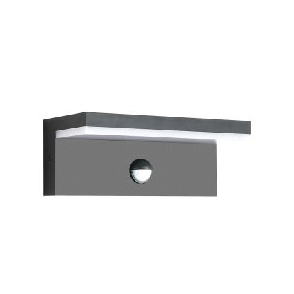 Brilagi - Aplique LED de pared para exterior con sensor TESSI LED/10W/230V antracita IP54