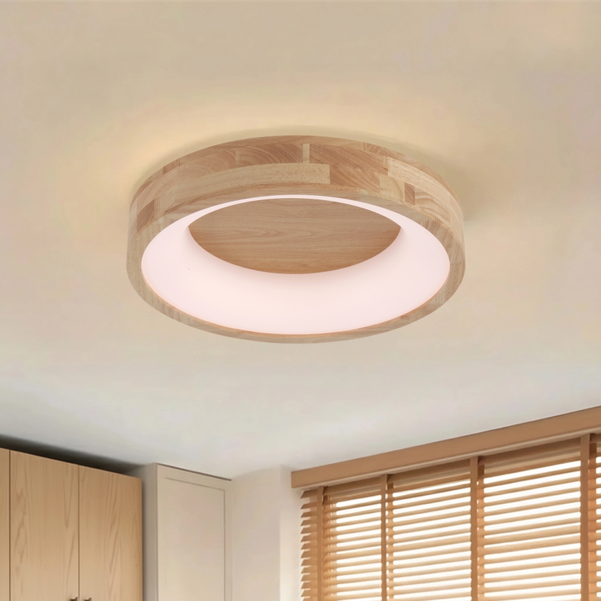 Brilagi - Plafón LED FALCON WOOD LED/30W/230V 3000/4000/6000K Ø 45 cm madera