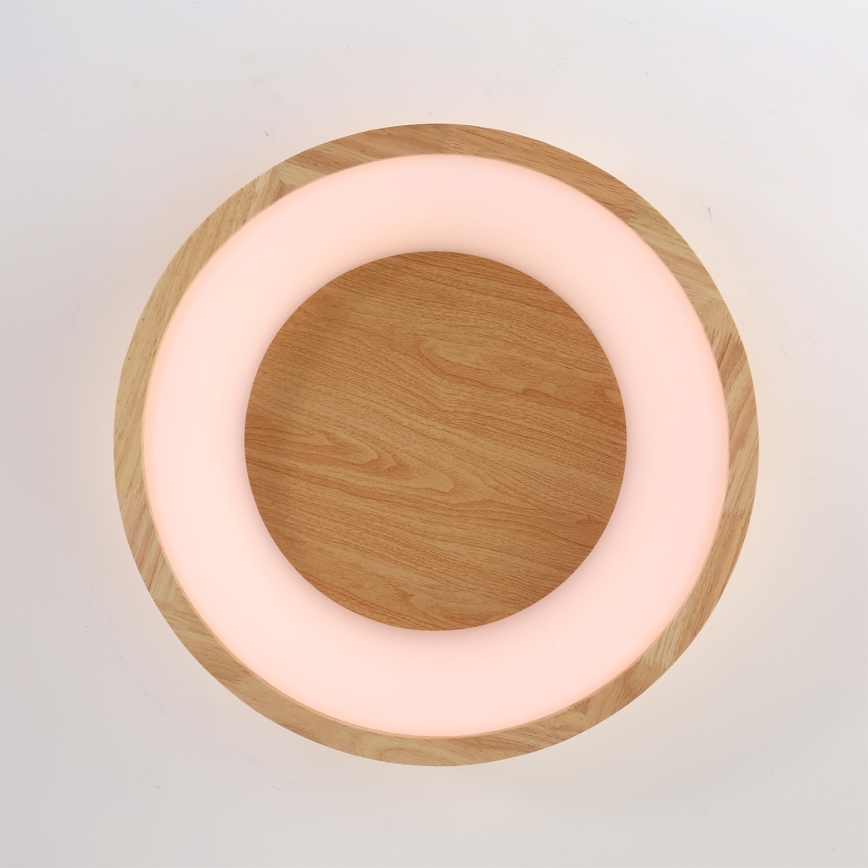 Brilagi - Plafón LED FALCON WOOD LED/30W/230V 3000/4000/6000K Ø 45 cm madera