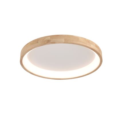 Brilagi - Luminaria de techo LED FALCON WOOD LED/60W/230V 3000/4000/6000K Ø 80 cm acabado en madera