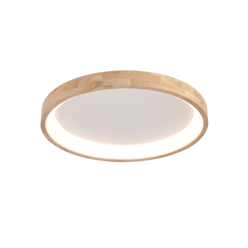 Brilagi - Luminaria de techo LED FALCON WOOD LED/60W/230V 3000/4000/6000K Ø 80 cm acabado en madera