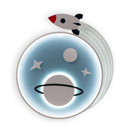 Brilagi -LED Luminaria de techo infantil STARSHIP LED/64W/230V 3000/4500K azul