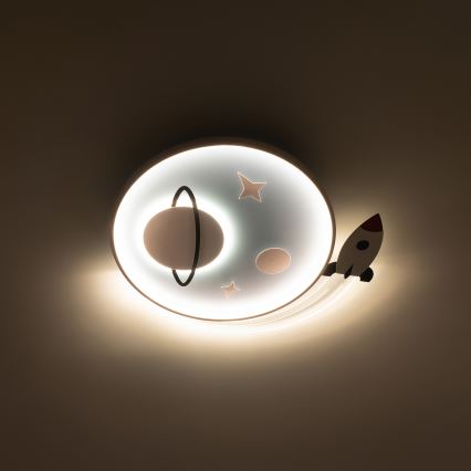 Brilagi -LED Luminaria de techo infantil STARSHIP LED/64W/230V 3000/4500K azul